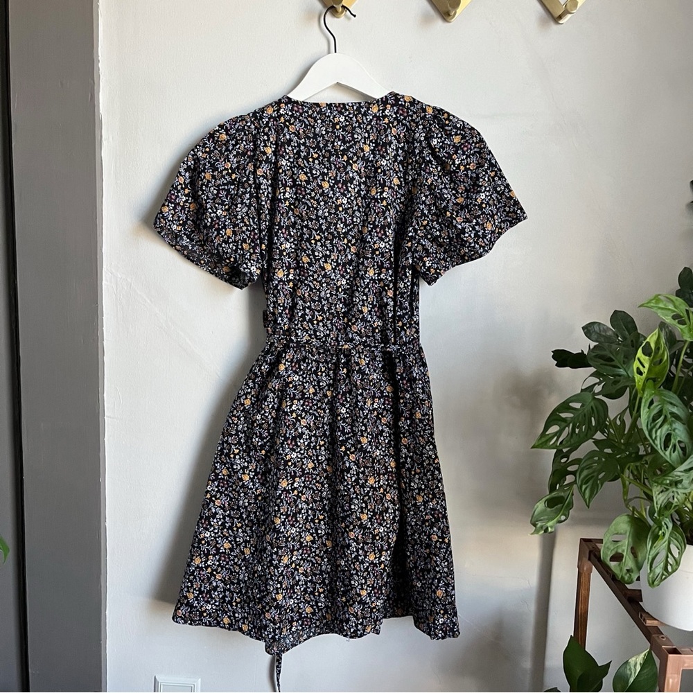 Madewell Cross Front Mini Dress in Garden Party - Picture 8 of 12